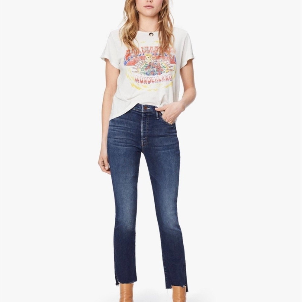 Mother The Insider Crop Step Fray 24 Sweet and Sassy Wash